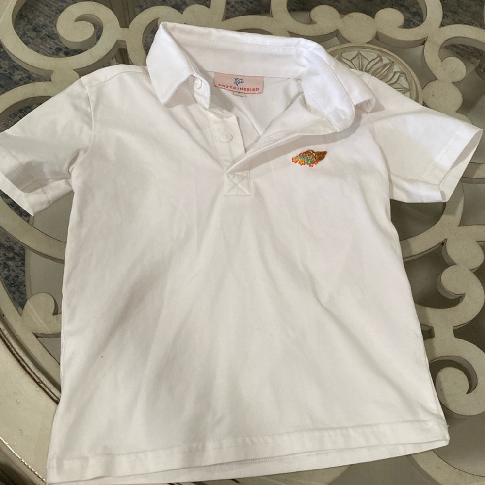Smockingbird Boys Size 3 Cornucopia Polo